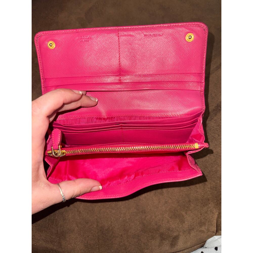 Prada Saffiano Lux Continental Flap Wallet - Picture 10 of 11